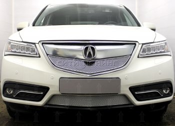 3 849 р. Нижняя решетка радиатора Allest Acura MDX YD3 дорестайлинг (2013-2016) (Хром)  с доставкой в г. Йошкар-Ола. Увеличить фотографию 1