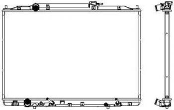 13 449 р. Радиатор охлаждения двигателя (3,7 л) SAKURA Acura MDX YD2 дорестайлинг (2006-2009)  с доставкой в г. Йошкар-Ола. Увеличить фотографию 2