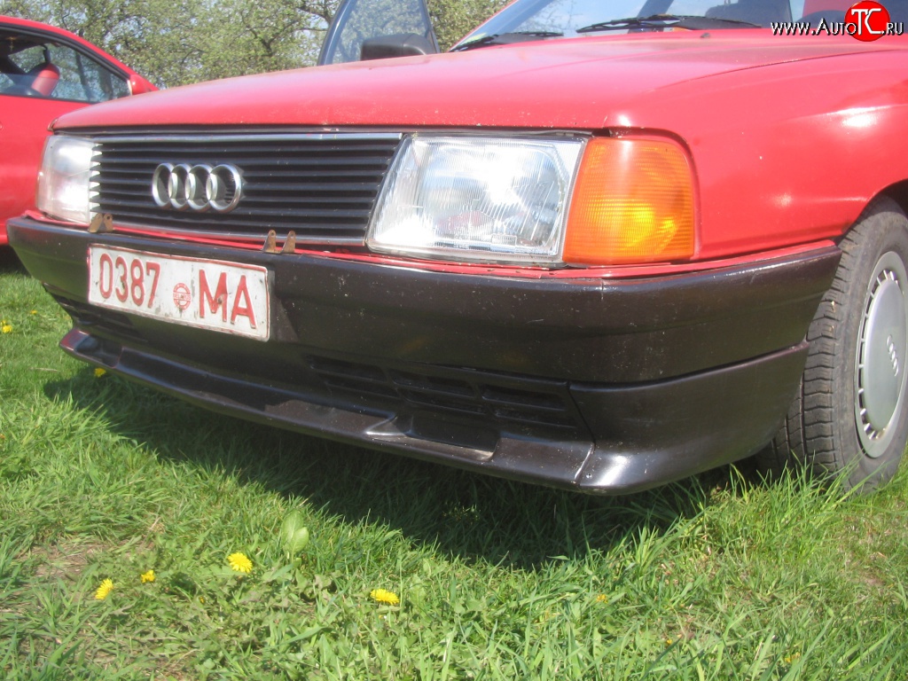 4 399 р. Накладка Sport на передний бампер Audi 100 C3 седан дорестайлинг (1982-1987)  с доставкой в г. Йошкар-Ола