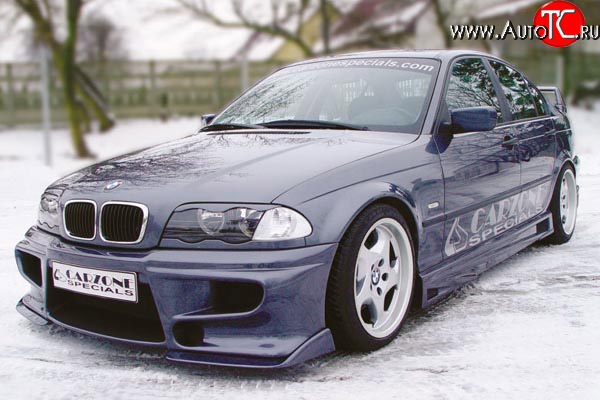 8 899 р. Передний бампер CarZone BMW 3 серия E46 седан дорестайлинг (1998-2001)  с доставкой в г. Йошкар-Ола