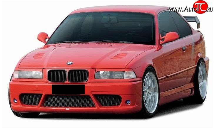 3 999 р. Передний бампер Lumma style BMW 3 серия E36 седан (1990-2000) (Неокрашенный)  с доставкой в г. Йошкар-Ола