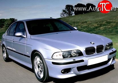 8 149 р. Передний бампер M-Technic BMW 5 серия E39 седан рестайлинг (2000-2003) (Без сетки, Неокрашенный)  с доставкой в г. Йошкар-Ола