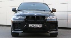 4 749 р. Накладки Global-Tuning на передний бампер автомобиля  BMW X6  E71 (2008-2014) дорестайлинг, рестайлинг (Неокрашенная)  с доставкой в г. Йошкар-Ола. Увеличить фотографию 3