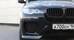 4 749 р. Накладки Global-Tuning на передний бампер автомобиля  BMW X6  E71 (2008-2014) дорестайлинг, рестайлинг (Неокрашенная)  с доставкой в г. Йошкар-Ола. Увеличить фотографию 4