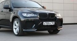 4 749 р. Накладки Global-Tuning на передний бампер автомобиля  BMW X6  E71 (2008-2014) дорестайлинг, рестайлинг (Неокрашенная)  с доставкой в г. Йошкар-Ола. Увеличить фотографию 5