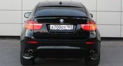 4 749 р. Накладки Global-Tuning на задний бампер автомобиля BMW X6 E71 дорестайлинг (2008-2012) (Неокрашенные)  с доставкой в г. Йошкар-Ола. Увеличить фотографию 3