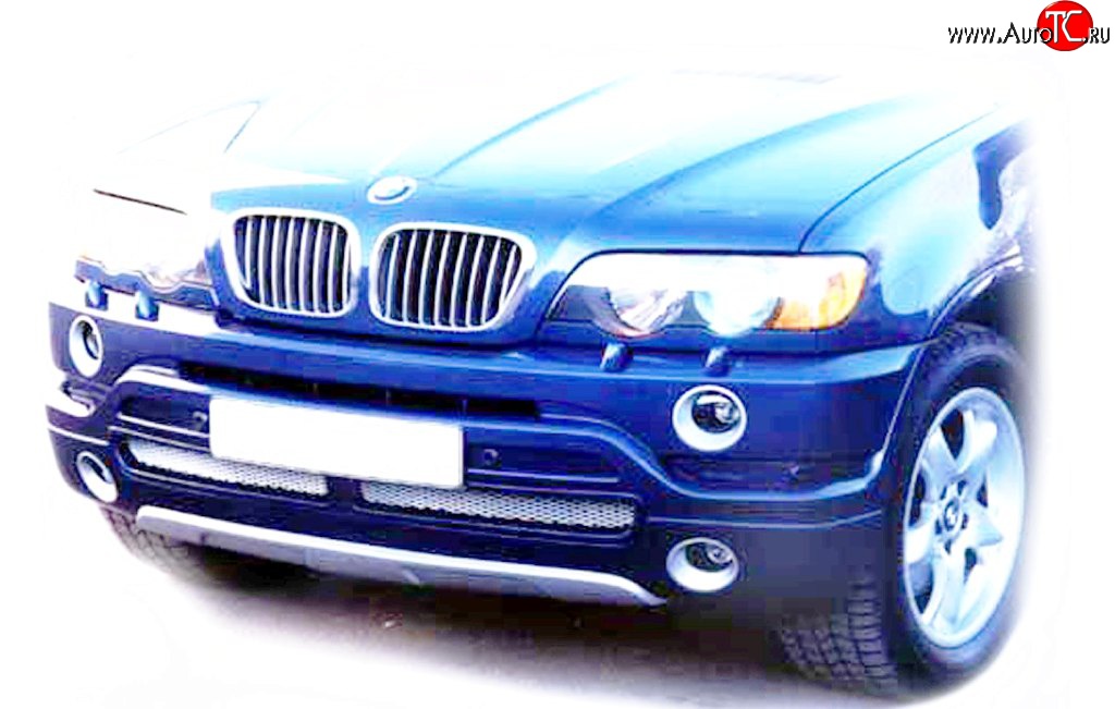 119 р. Накладка AS Concept на передний бампер BMW X5 E53 дорестайлинг (1999-2003) (Неокрашенная)  с доставкой в г. Йошкар-Ола