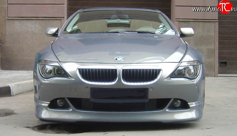 11 099 р. Накладка на передний бампер BMW 6 серия E63 дорестайлинг, купе (2003-2007) (Неокрашенная)  с доставкой в г. Йошкар-Ола