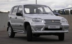 4 799 р. Передний бампер Аскет Chevrolet Niva 2123 дорестайлинг (2002-2008) (Неокрашенный)  с доставкой в г. Йошкар-Ола. Увеличить фотографию 2