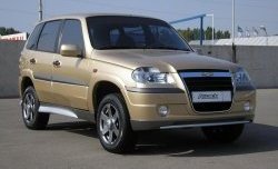 4 799 р. Передний бампер Атака Chevrolet Niva 2123 дорестайлинг (2002-2008) (Неокрашенный)  с доставкой в г. Йошкар-Ола. Увеличить фотографию 2