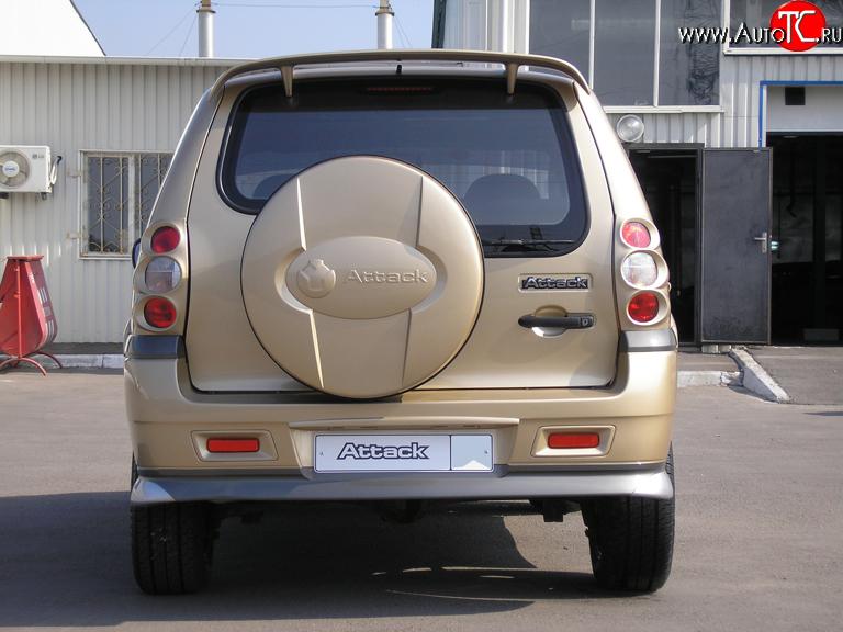 709 р. Накладки на фонари Атака (до 2009 г) Chevrolet Niva 2123 дорестайлинг (2002-2008) (Неокрашенные)  с доставкой в г. Йошкар-Ола