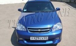 2 399 р. Накладка переднего бампера Tuning Zone Chevrolet Lacetti седан (2002-2013) (Неокрашенная)  с доставкой в г. Йошкар-Ола. Увеличить фотографию 2