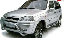 6 999 р. Передний бампер Апал Chevrolet Niva 2123 дорестайлинг (2002-2008) (Неокрашенный)  с доставкой в г. Йошкар-Ола. Увеличить фотографию 2