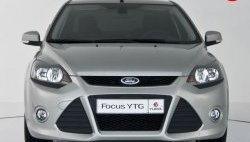 5 699 р. Передний бампер YTR Ford Focus 2 универсал рестайлинг (2007-2011) (Неокрашенный)  с доставкой в г. Йошкар-Ола. Увеличить фотографию 2