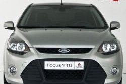 5 699 р. Передний бампер YTR Ford Focus 2 универсал рестайлинг (2007-2011) (Неокрашенный)  с доставкой в г. Йошкар-Ола. Увеличить фотографию 5