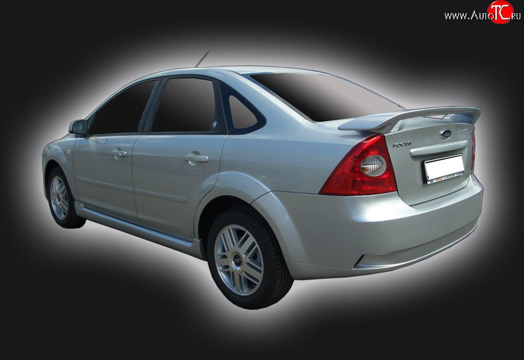 6 499 р. Задний бампер GT Dynamics Ford Focus 2  седан дорестайлинг (2004-2008) (Неокрашенный)  с доставкой в г. Йошкар-Ола