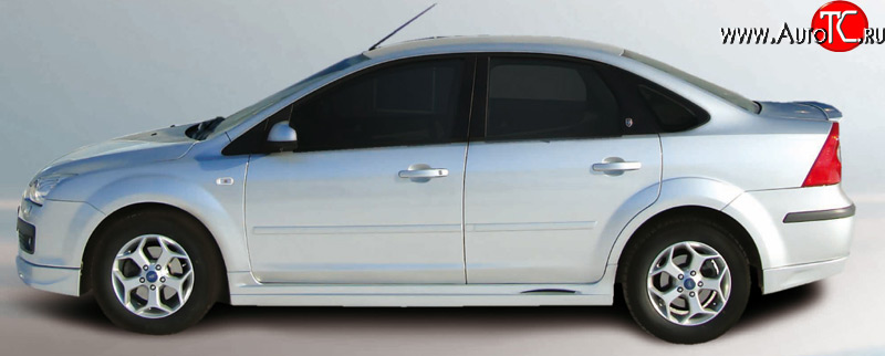 4 199 р. Пороги накладки FT Ford Focus 2 хэтчбэк 5 дв. рестайлинг (2007-2011) (Неокрашенные)  с доставкой в г. Йошкар-Ола