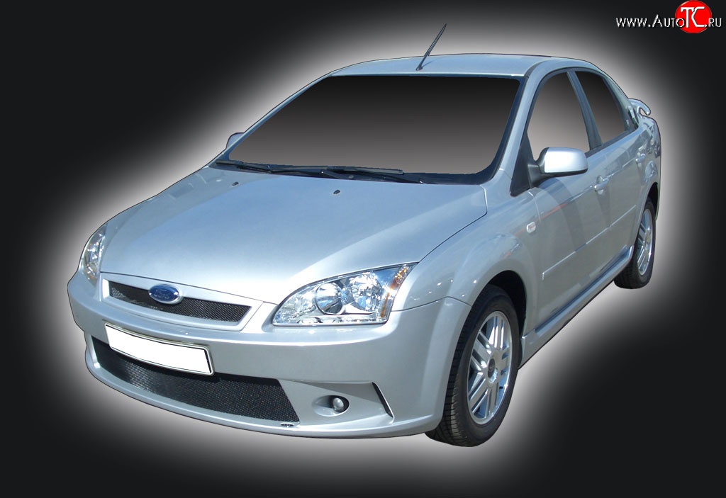 2 549 р. Решётка радиатора GT Dynamics Ford Focus 2  седан дорестайлинг (2004-2008) (Неокрашенная)  с доставкой в г. Йошкар-Ола