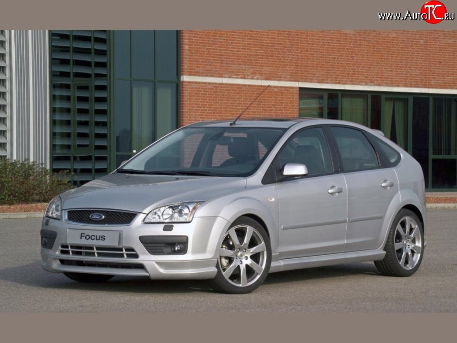 5 699 р. Накладка переднего бампера MS Ford Focus 2 универсал дорестайлинг (2004-2008) (Неокрашенная)  с доставкой в г. Йошкар-Ола