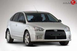 5 599 р. Передний бампер YTE Ford Focus 2  седан дорестайлинг (2004-2008) (Неокрашенный)  с доставкой в г. Йошкар-Ола. Увеличить фотографию 2