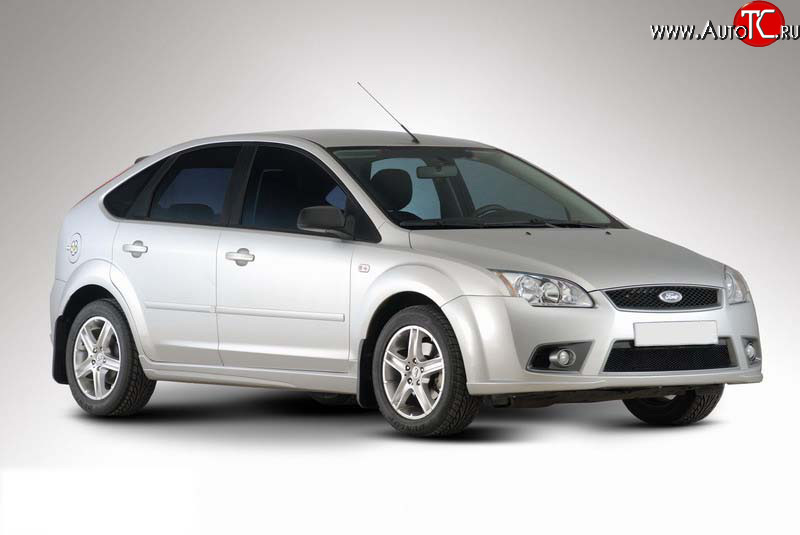 3 649 р. Пороги накладки YTG Ford Focus 2 хэтчбэк 5 дв. рестайлинг (2007-2011) (Неокрашенные)  с доставкой в г. Йошкар-Ола