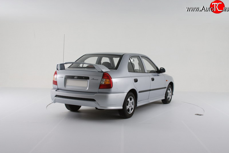 2 049 р. Пороги накладки Классик Hyundai Accent седан ТагАЗ (2001-2012) (Неокрашенные)  с доставкой в г. Йошкар-Ола