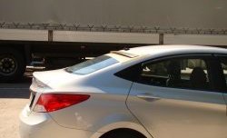 3 299 р. Козырёк на заднее лобовое стекло Sport Hyundai Solaris RBr седан дорестайлинг (2010-2014) (Неокрашенный)  с доставкой в г. Йошкар-Ола. Увеличить фотографию 2