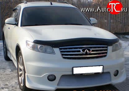 10 599 р. Накладка переднего бампера FX-Design INFINITI FX45 S50 дорестайлинг (2002-2005) (Неокрашенная)  с доставкой в г. Йошкар-Ола