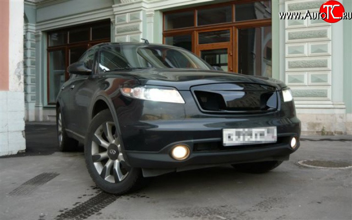 5 799 р. Решётка радиатора Devil INFINITI FX45 S50 рестайлинг (2005-2009) (Неокрашенная)  с доставкой в г. Йошкар-Ола