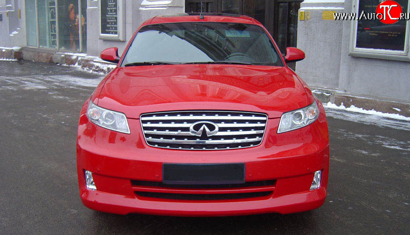 10 999 р. Радиаторная решётка AERO INFINITI FX45 S50 рестайлинг (2005-2009) (Неокрашенная)  с доставкой в г. Йошкар-Ола