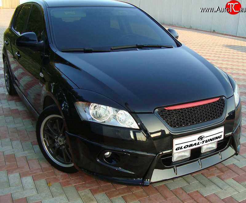 829 р. Реснички дорестайлинг Global-Tuning  KIA Ceed  1 ED (2006-2010) дорестайлинг универсал, дорестайлинг, хэтчбэк 5 дв. (Неокрашенные)  с доставкой в г. Йошкар-Ола