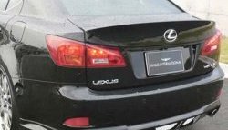 12 599 р. Накладка заднего бампера Wald Lexus IS250 XE20 седан дорестайлинг (2005-2013) (Неокрашенная)  с доставкой в г. Йошкар-Ола. Увеличить фотографию 2