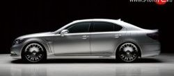 17 299 р. Пороги накладки Wald Lexus LS460 XF40 дорестайлинг (2006-2009) (Неокрашенные)  с доставкой в г. Йошкар-Ола. Увеличить фотографию 2