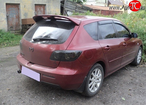 7 319 р. Спойлер Racing Mazda 3/Axela BK дорестайлинг, хэтчбэк (2003-2006) (Неокрашенный)  с доставкой в г. Йошкар-Ола