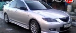 4 099 р. Пороги накладки Sport Mazda 3/Axela BK дорестайлинг, хэтчбэк (2003-2006) (Неокрашенные)  с доставкой в г. Йошкар-Ола. Увеличить фотографию 5