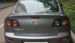 3 099 р. Спойлер Style Mazda 3/Axela BK дорестайлинг седан (2003-2006) (Неокрашенный)  с доставкой в г. Йошкар-Ола. Увеличить фотографию 3