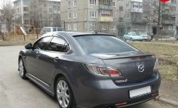 3 499 р. Узкий козырёк на заднее лобовое стекло EX-Style Mazda 6 GH дорестайлинг седан (2007-2010) (Неокрашенный)  с доставкой в г. Йошкар-Ола. Увеличить фотографию 3