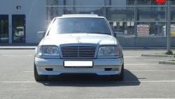 4 299 р. Накладка переднего бампера GT Dynamics Mercedes-Benz E-Class W124 седан дорестайлинг (1984-1993) (Неокрашенная)  с доставкой в г. Йошкар-Ола. Увеличить фотографию 2