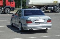 4 299 р. Накладка заднего бампера GT Dynamics Mercedes-Benz E-Class W124 седан дорестайлинг (1984-1993) (Неокрашенная)  с доставкой в г. Йошкар-Ола. Увеличить фотографию 3