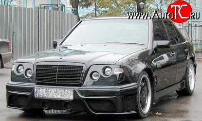 7 849 р. Накладка переднего бампера Storm Mercedes-Benz E-Class W124 седан дорестайлинг (1984-1993) (Неокрашенная)  с доставкой в г. Йошкар-Ола