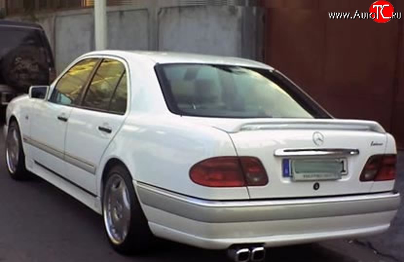 3 799 р. Накладка заднего бампера LORINZER Style Mercedes-Benz E-Class W210 дорестайлинг седан (1996-1999) (Неокрашенная)  с доставкой в г. Йошкар-Ола