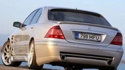 5 099 р. Козырёк Lorinser F-01 на заднее лобовое стекло автомобиля Mercedes-Benz S class W220 (1998-2005) (Неокрашенный)  с доставкой в г. Йошкар-Ола. Увеличить фотографию 2