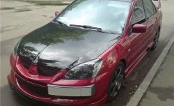 6 399 р. Накладка переднего бампера Evo Mitsubishi Lancer 9 2-ой рестайлинг седан (2005-2009) (Неокрашенная)  с доставкой в г. Йошкар-Ола. Увеличить фотографию 3