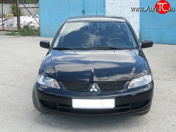 849 р. Комплект широких ресничек Evo V2 Mitsubishi Lancer 9 1-ый рестайлинг седан (2003-2005) (Неокрашенные)  с доставкой в г. Йошкар-Ола