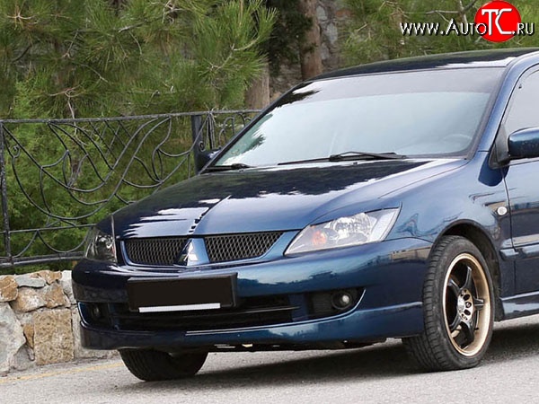 5 749 р. Накладка переднего бампера Sport 2.0  Mitsubishi Lancer  9 (2005-2009) 2-ой рестайлинг седан, 2-ой рестайлинг универсал (Неокрашенная)  с доставкой в г. Йошкар-Ола