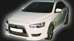 4 999 р. Накладка на решётку радиатора GT Dynamics Mitsubishi Lancer 10 хэтчбэк дорестайлинг (2007-2010) (Неокрашенная)  с доставкой в г. Йошкар-Ола. Увеличить фотографию 2