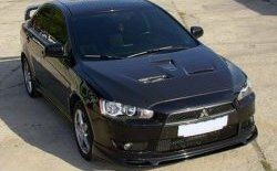 31 799 р. Пластиковый капот Evo Mitsubishi Lancer 10 седан дорестайлинг (2007-2010) (Неокрашенный)  с доставкой в г. Йошкар-Ола. Увеличить фотографию 6