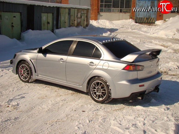 2 159 р. Диффузор Evo на крышу Mitsubishi Lancer 10 седан дорестайлинг (2007-2010) (Неокрашенный)  с доставкой в г. Йошкар-Ола