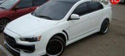 4 549 р. Пороги накладки Evo Mitsubishi Lancer 10 седан дорестайлинг (2007-2010) (Неокрашенные)  с доставкой в г. Йошкар-Ола. Увеличить фотографию 3