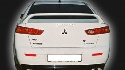 4 249 р. Накладка заднего бампера GT Dynamics Mitsubishi Lancer 10 CY седан дорестайлинг (2007-2010) (Неокрашенная)  с доставкой в г. Йошкар-Ола. Увеличить фотографию 2